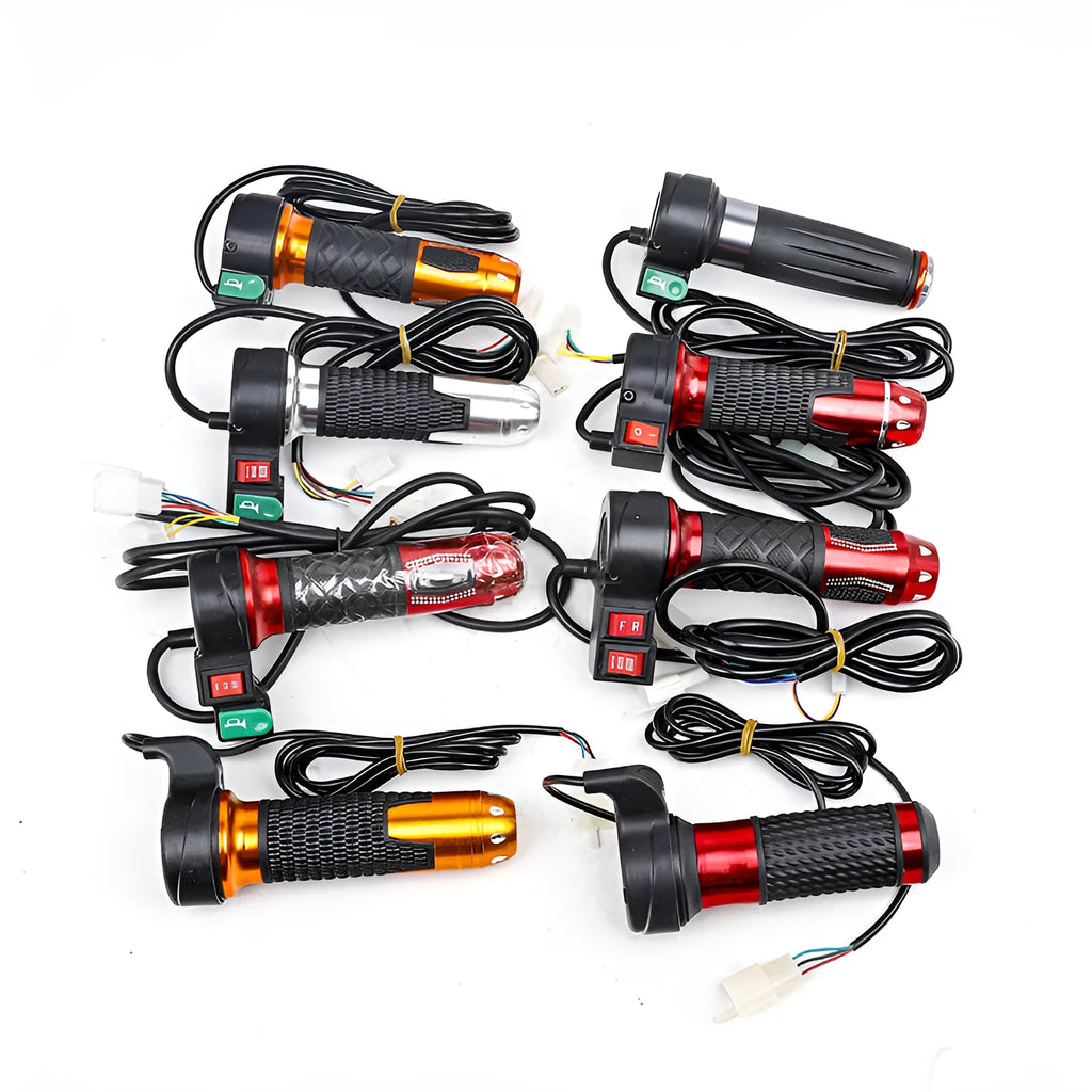 Three-wheel electric car modification accelerator handle with three-speed rotary control and multiple colour options