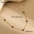 Light luxury fritillary stainless steel bracelet with 18K gold plating and geometric design