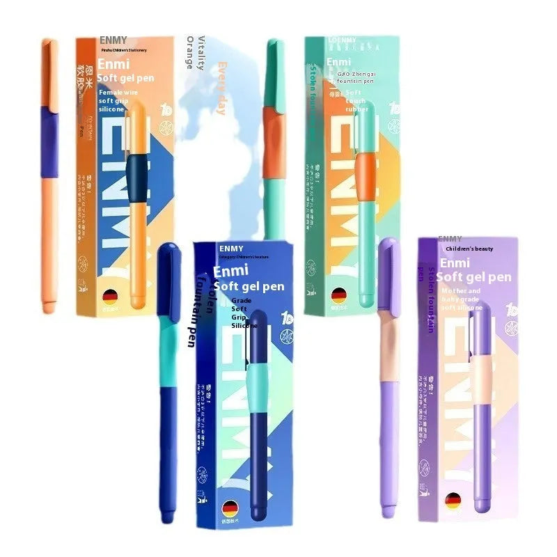 Student posture correction pen with plastic body and pressure-sensitive mechanism for handwriting improvement