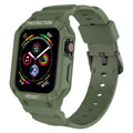 Soft TPU replacement watch strap for Apple Watch in multiple colours showing 38mm and 42mm size options