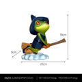 European style magic yoga frog decoration ornament in RDW123 colour on a table.