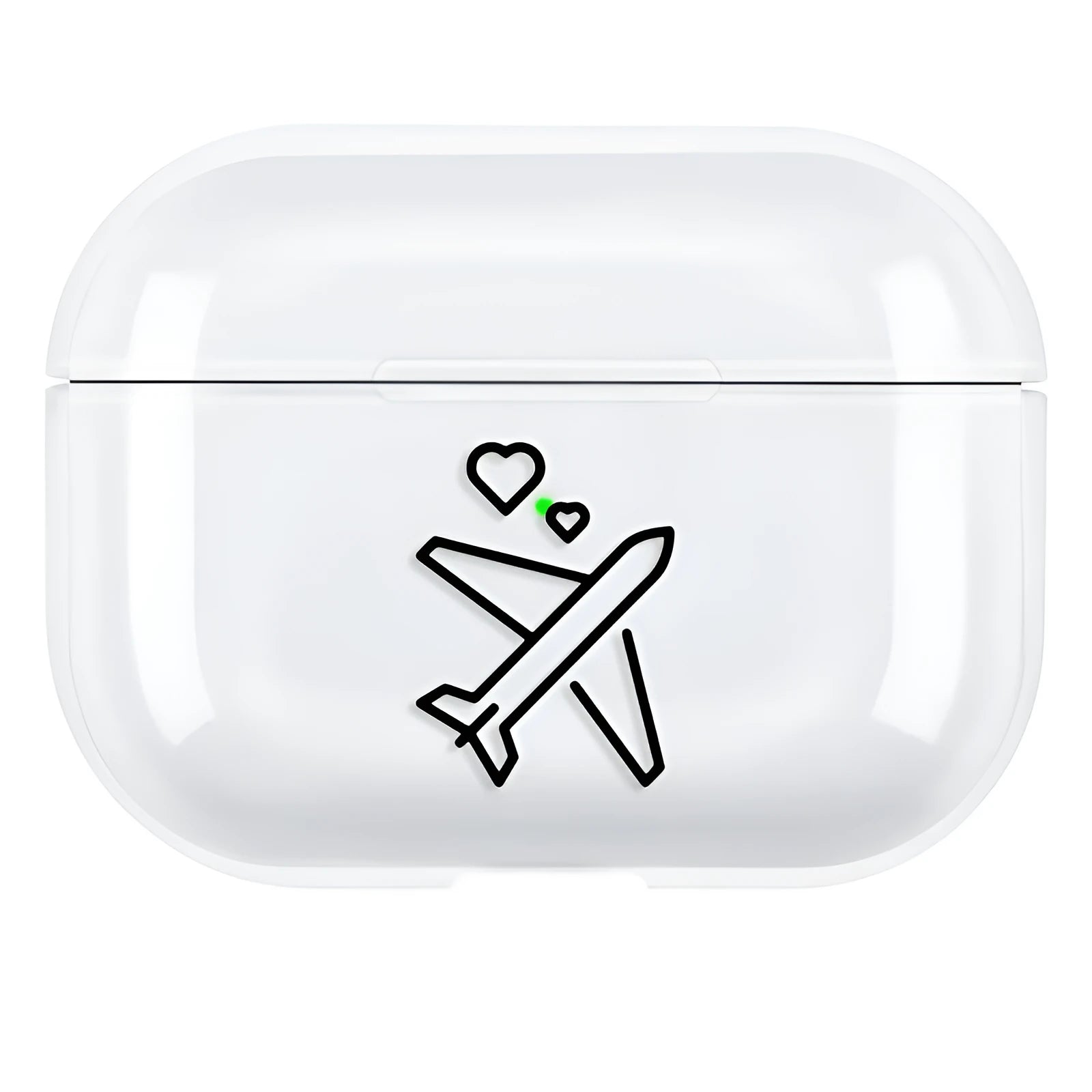 Simple solid-colour PC hard back cover case for Apple AirPods Pro 3.