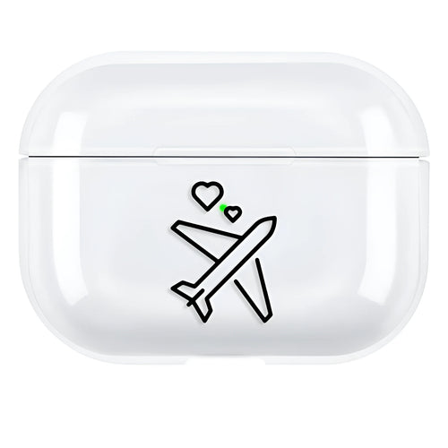 Simple solid-colour PC hard back cover case for Apple AirPods Pro 3.