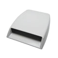 Black, white, and silver ABS plastic decorative simulation air vent for car interior styling.