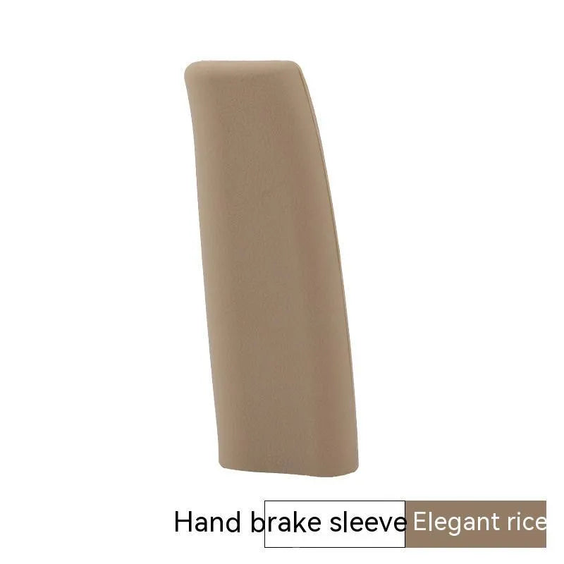 Silicone handbrake sleeve in five colours – black, grey, beige, red and blue – for universal vehicle fit