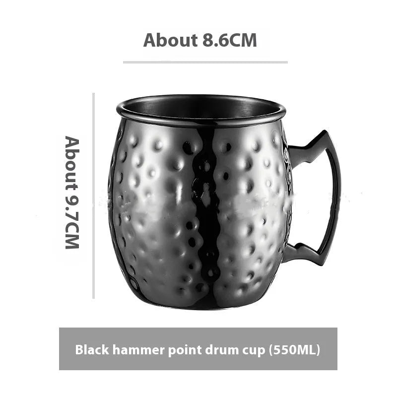 Stainless steel Moscow mule cup with copper plating in multiple colour options