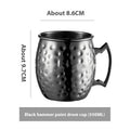 Stainless steel Moscow mule cup with copper plating in multiple colour options