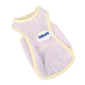 Grass green polyester cat vest for summer wear with anti-lint properties and sports-style design