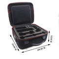 Black EVA game console storage bag with offset print design available in two sizes for hardware protection
