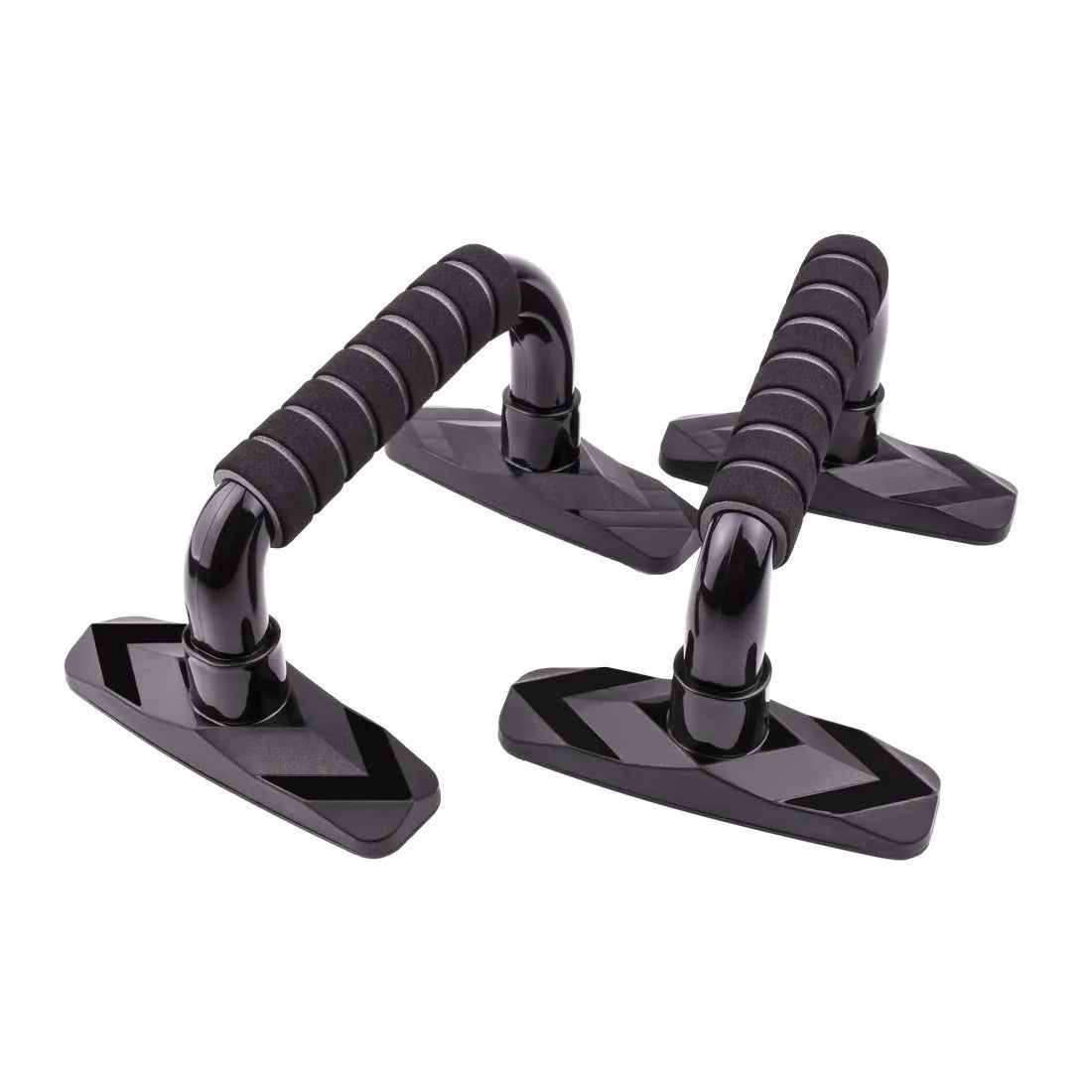 Set of two I-shaped push up bars for strength training exercises