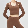 Men's V-neck knit sweater in neutral colours including camel yellow and phantom black available in sizes S to XL