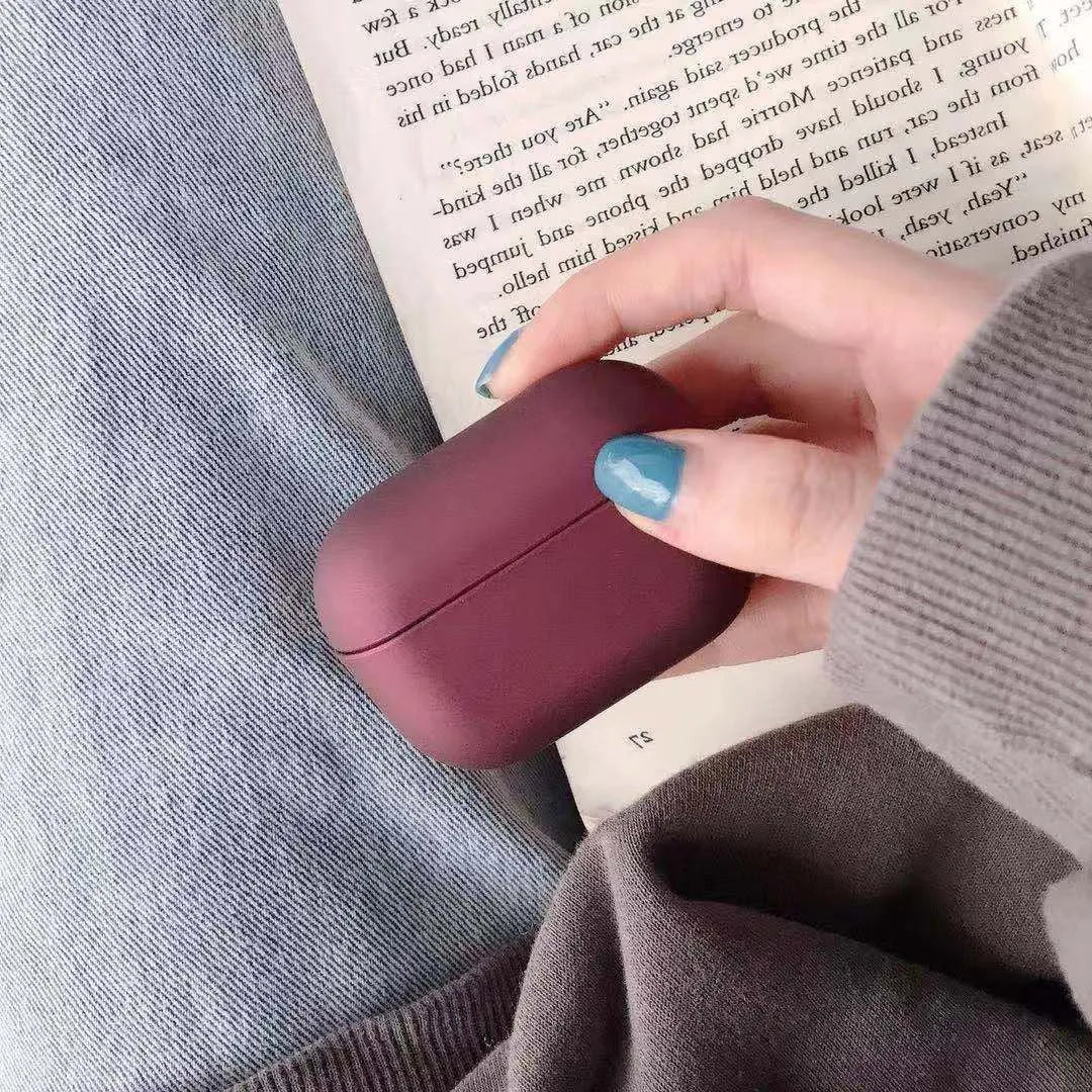 AirPods Pro plastic protective case in multiple colour options including black, pink, green and blue