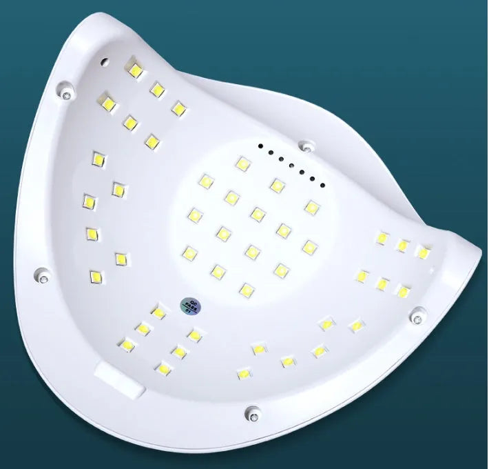 White nail polish UV LED baking lamp dryer with digital timer display and 45 lamp beads
