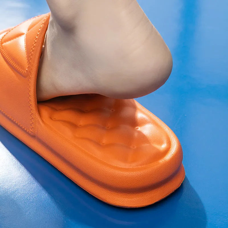 Thick sole EVA non-slip bathroom sandals in various colours for indoor use