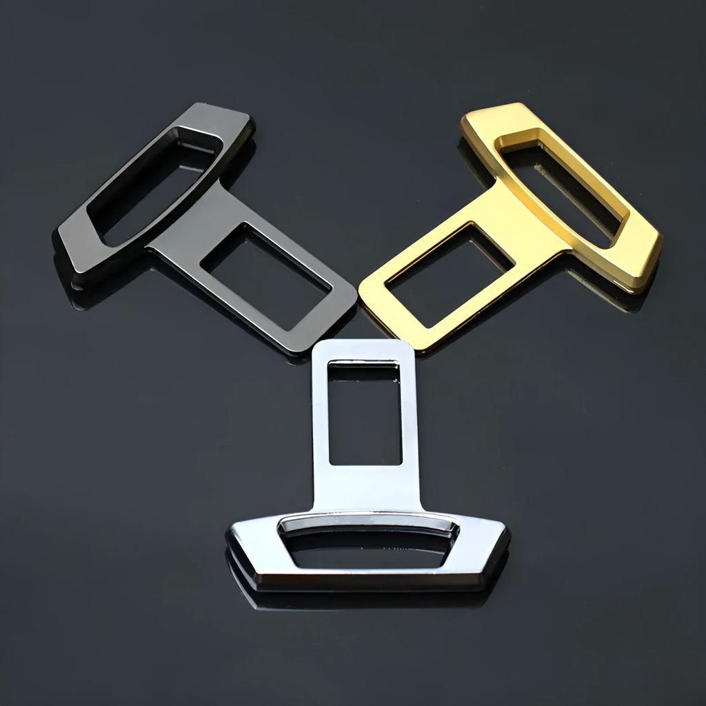 Metal car interior silencer insert in matte black, gold, and silver colour options