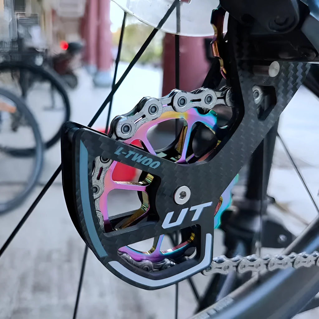 LTWOO 105 blue aluminium rear derailleur pulley kit compatible with Shimano R7000