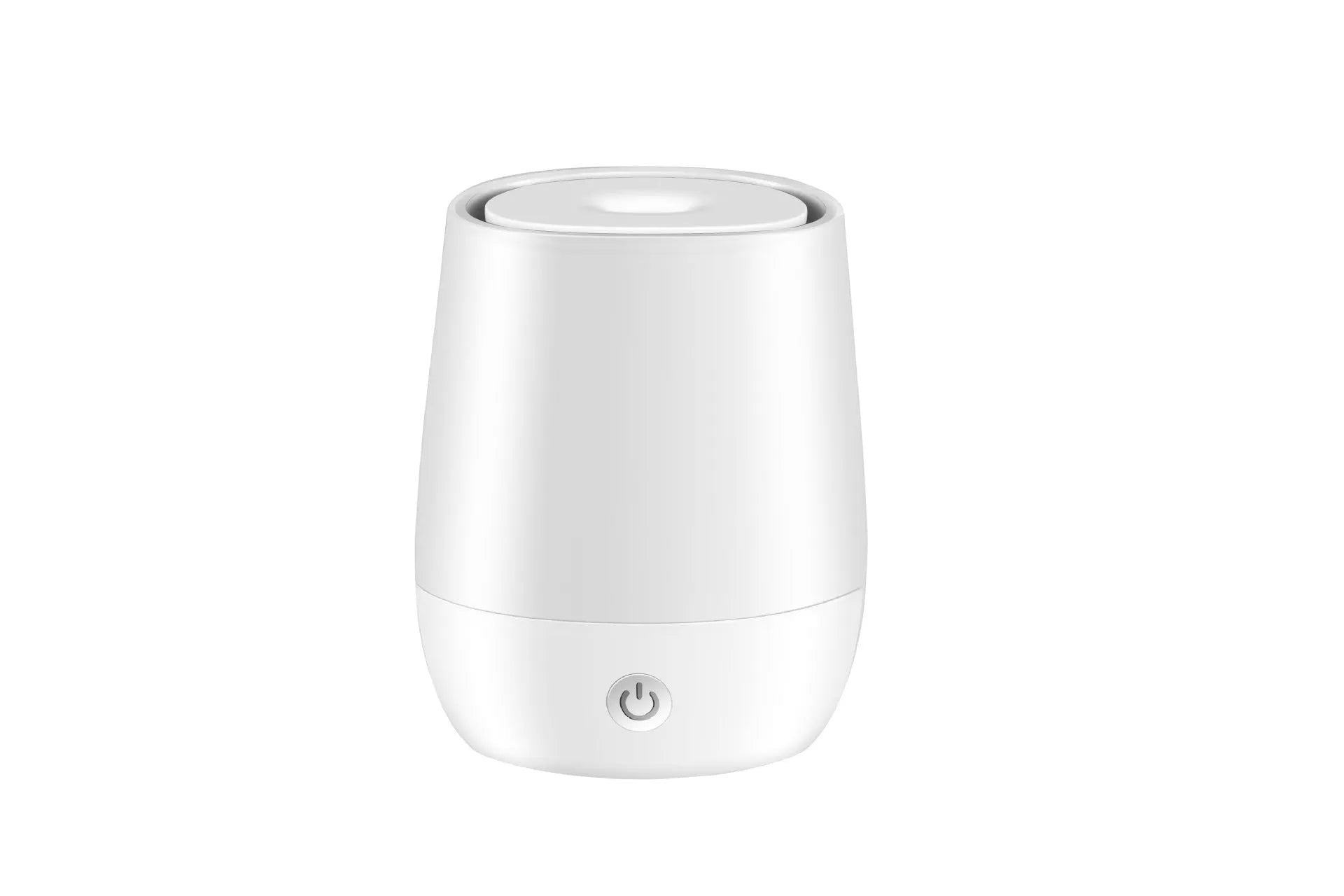 White USB-powered aromatherapy diffuser with flame effect and 125ml water tank