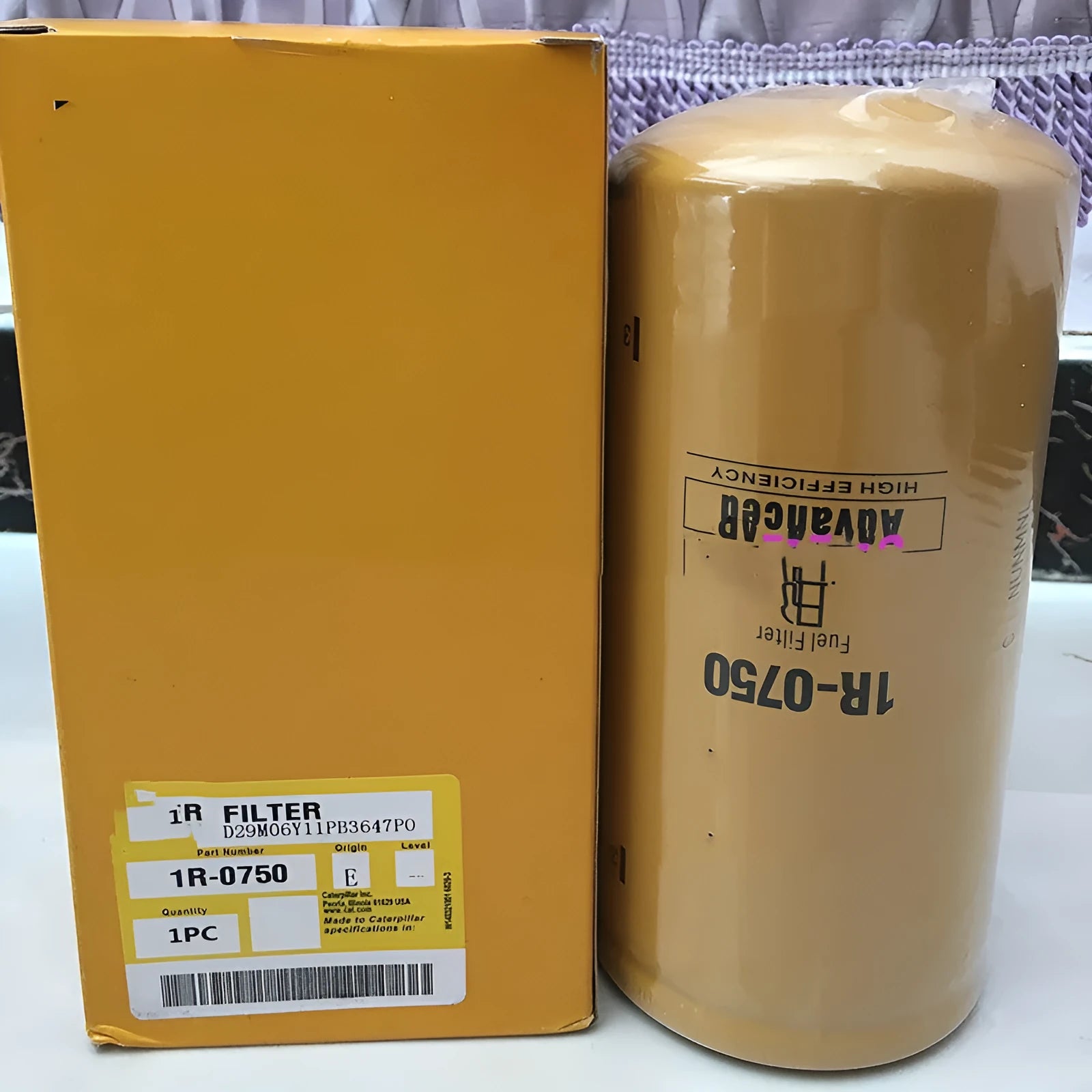 1R-0750 fuel filter element for anti-fuel oil impurity removal