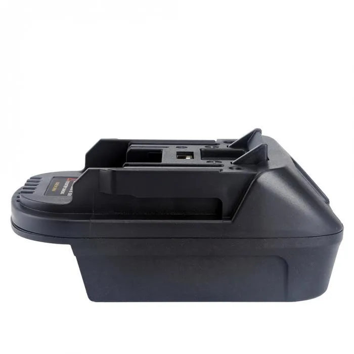 Black Milwaukee to Makita battery adapter measuring 125cm for DM18M to H99F conversion