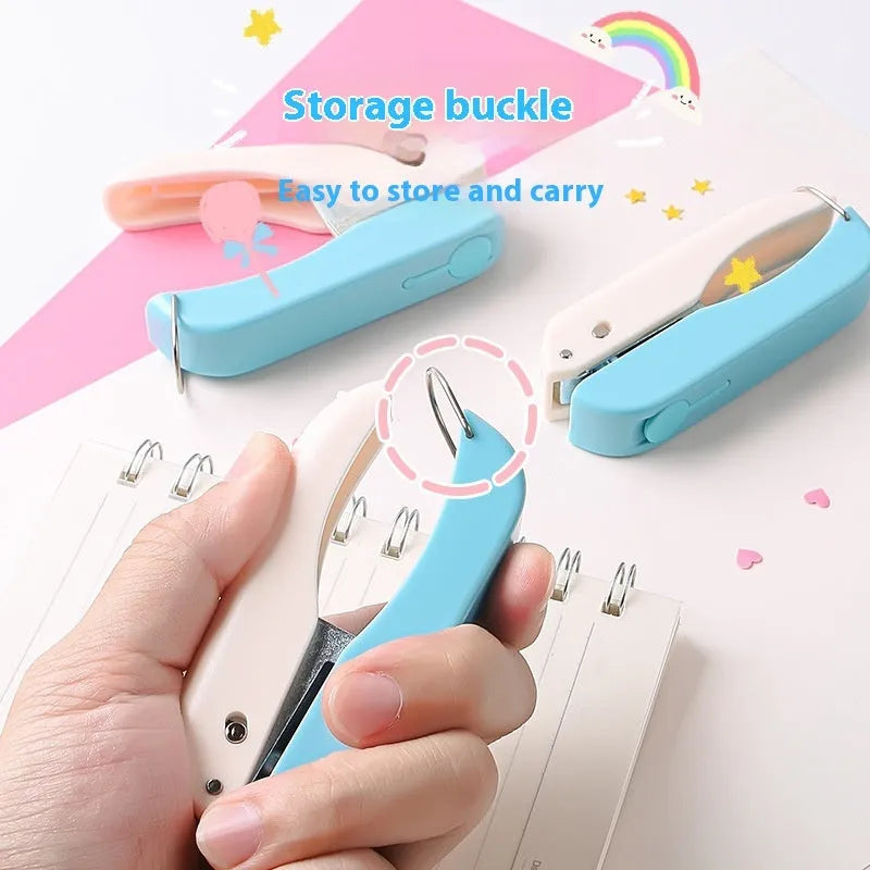 Small manual punching machine with four metal dies: love heart, star, 4mm round, and 6mm round hole.