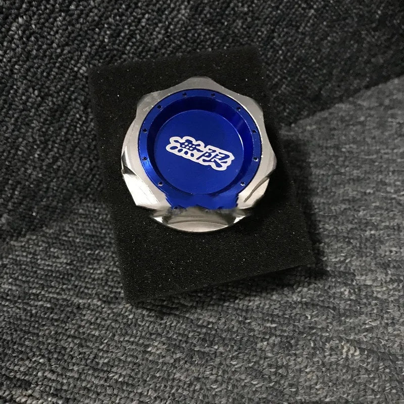 Aluminum alloy oil filter cap in six colour options for Honda models