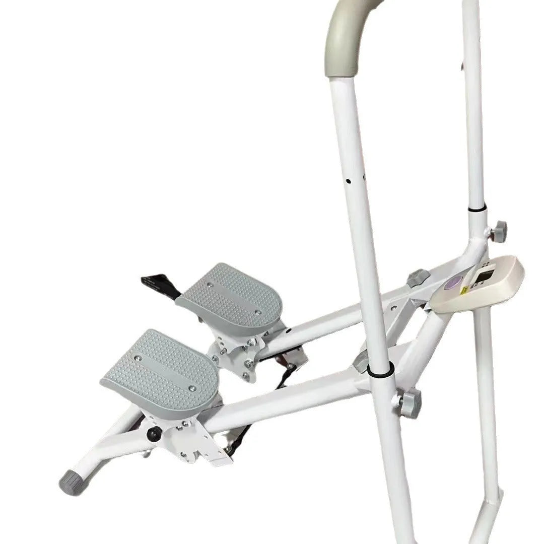 Starlight White foldable treadmill climbing frame for home fitness exercises