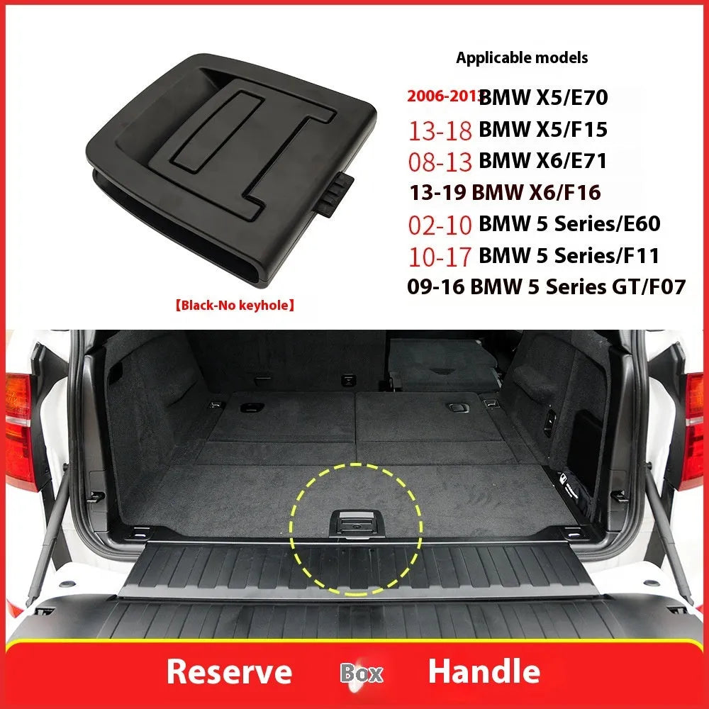 Car trunk luggage handle for X5 X6 in black or beige, with or without keyhole, single replacement part.