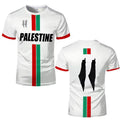 Black 3D printed football graphic T-shirt made from stretch spandex fabric, showing the stereographic pattern detail.