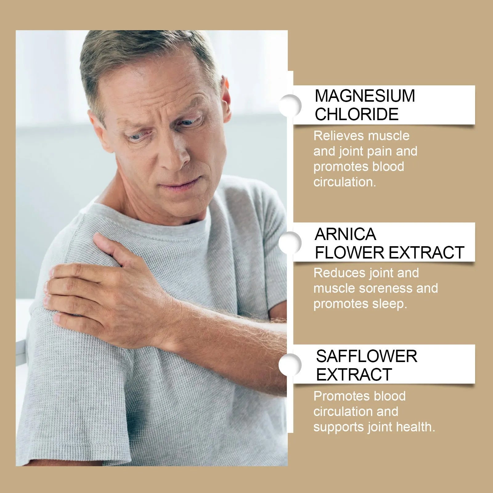 114g tube of white magnesium cream for post-exercise body care with magnesium chloride