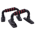 Set of two I-shaped push up bars for strength training exercises