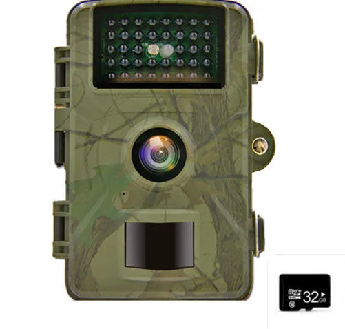 IP66 waterproof trail camera in camouflage colour for wildlife monitoring with 16 megapixel resolution