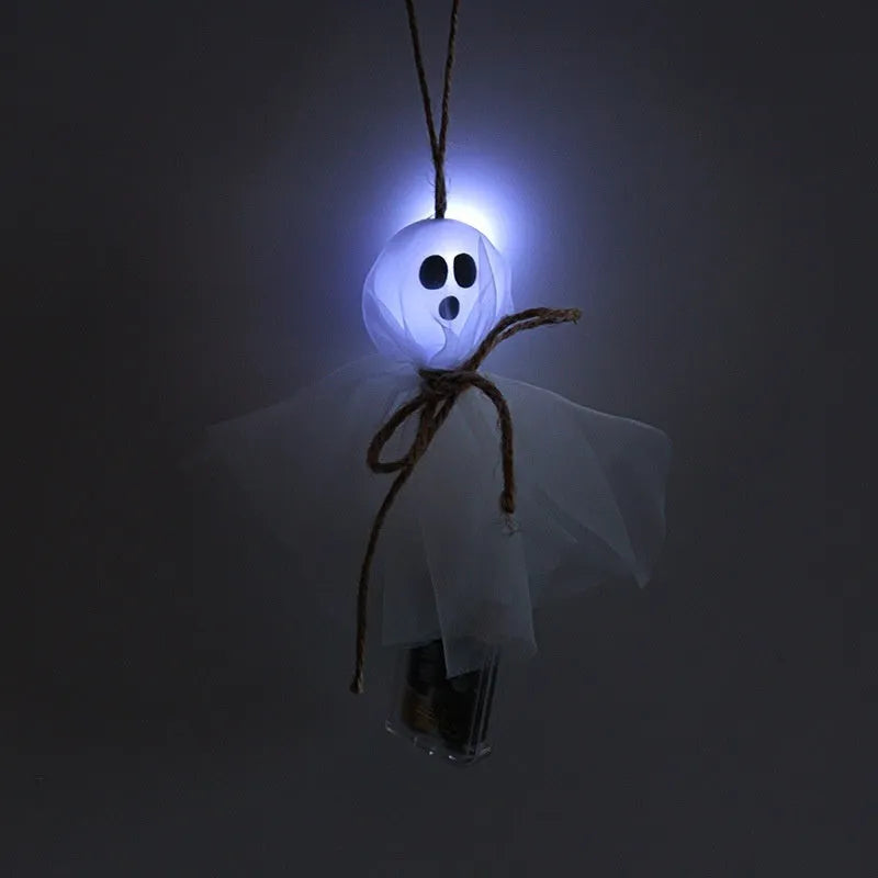 Halloween ghost LED lighting chain with colourful lights for venue decoration