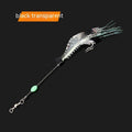 Pre-rigged soft plastic fishing lure with embedded hook in luminous colour options