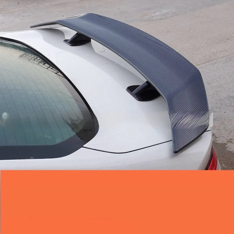 Universal punch-free ABS car spoiler for rear vehicle modification in various colour options