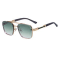Men's vintage sunglasses with polycarbonate lenses in multiple colour options including gold gradient blue