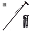 Aluminium alloy folding walking cane with adjustable 85-95cm height and non-slip handle