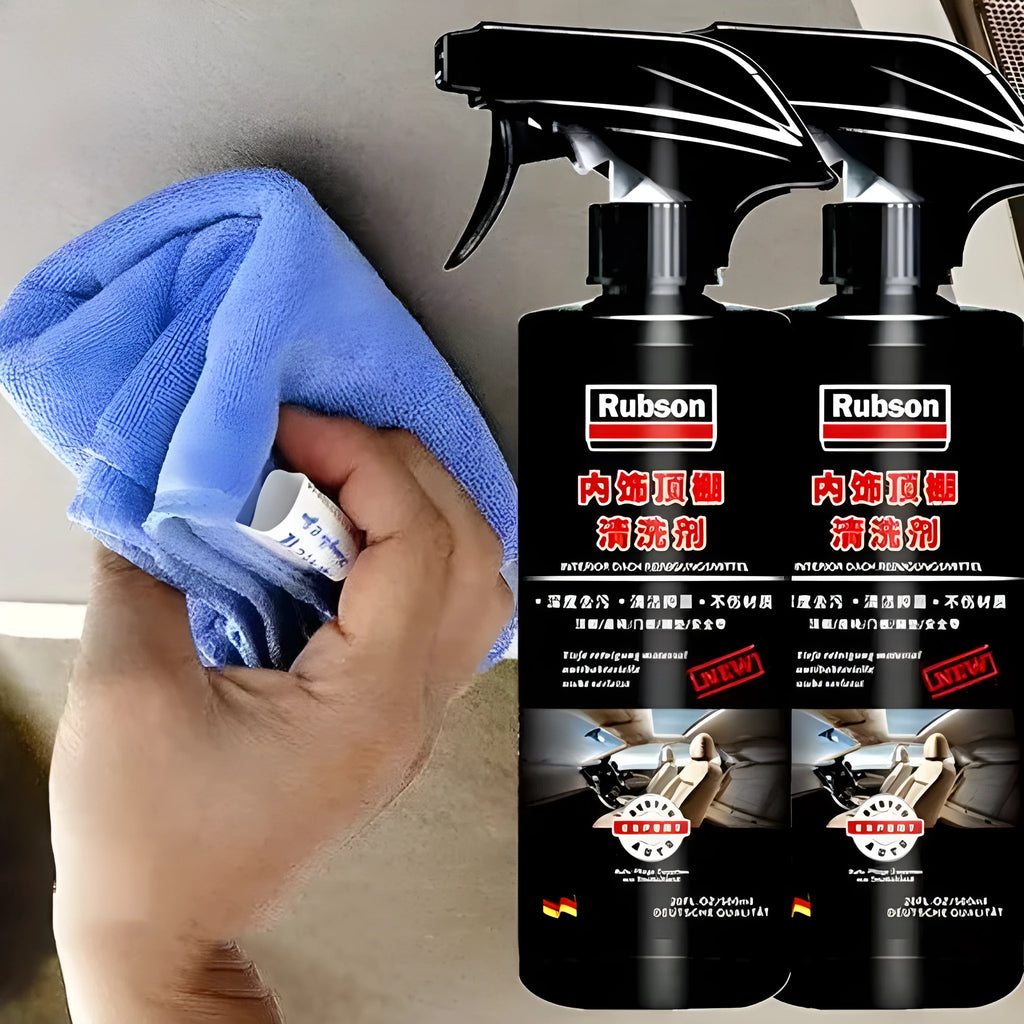 UL ultrasonic fabric roof decontamination foam cleaner bottle with towel and sponge wipes
