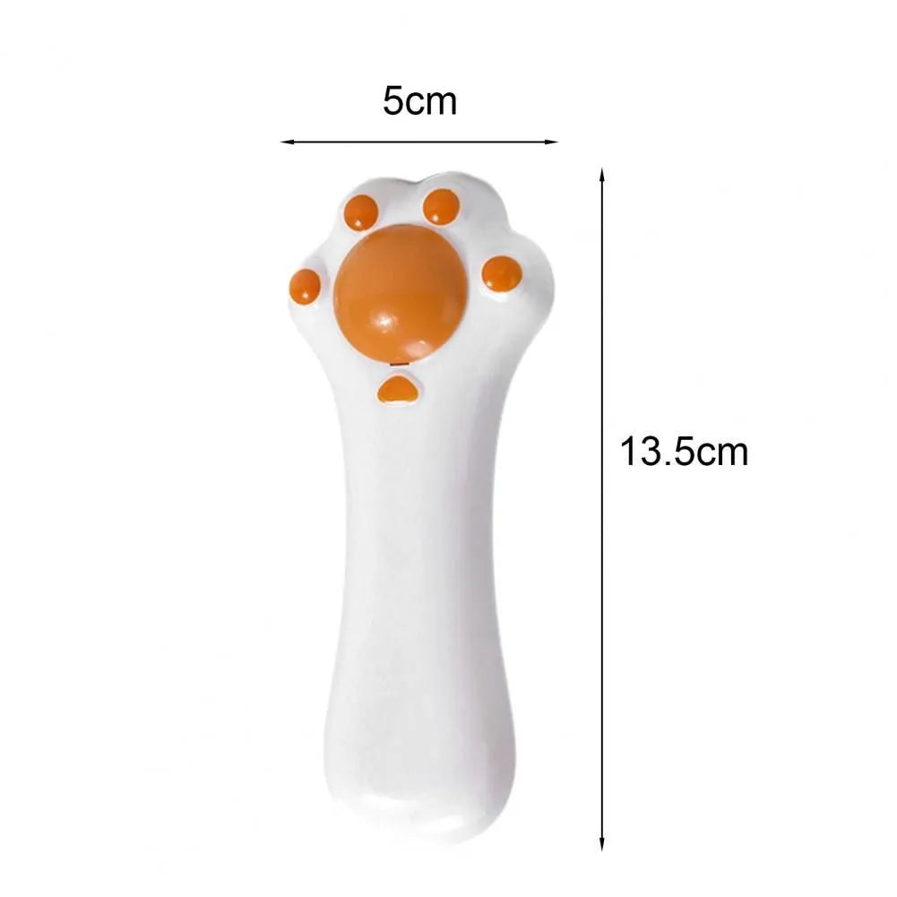 Cartoon design cat massage comb and dental toy with rounded teeth and catnip compartment