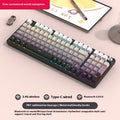 98-key wireless mechanical keyboard kit with metal control knob and optional display screen