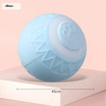 Blue rechargeable smart cat toy ball that moves automatically for indoor feline entertainment