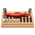 20-piece steel watch repair open tube tool set in storage case