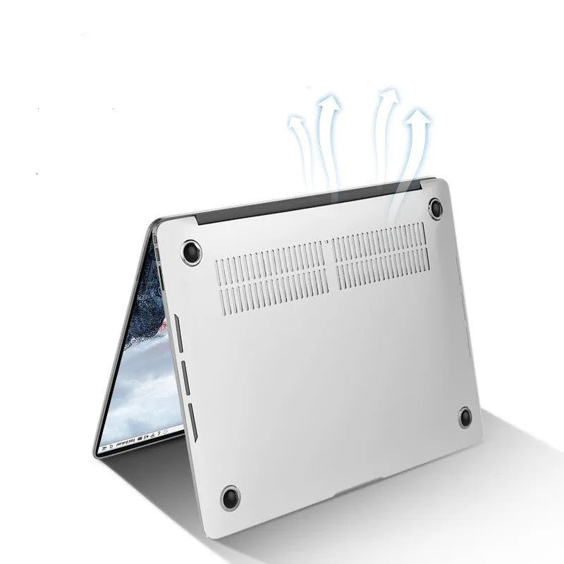 MacBook Pro protective case in transparent and black options for 14.2-inch and 16.2-inch models