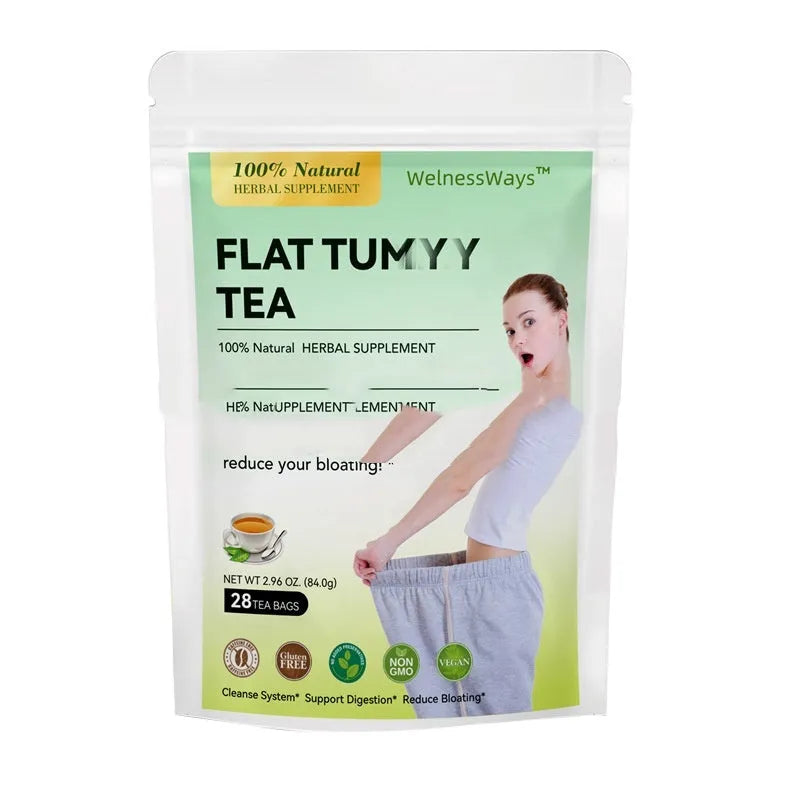 28 Days Slim Flat Tummy Tea for Women herbal tea collection with multiple tea bags