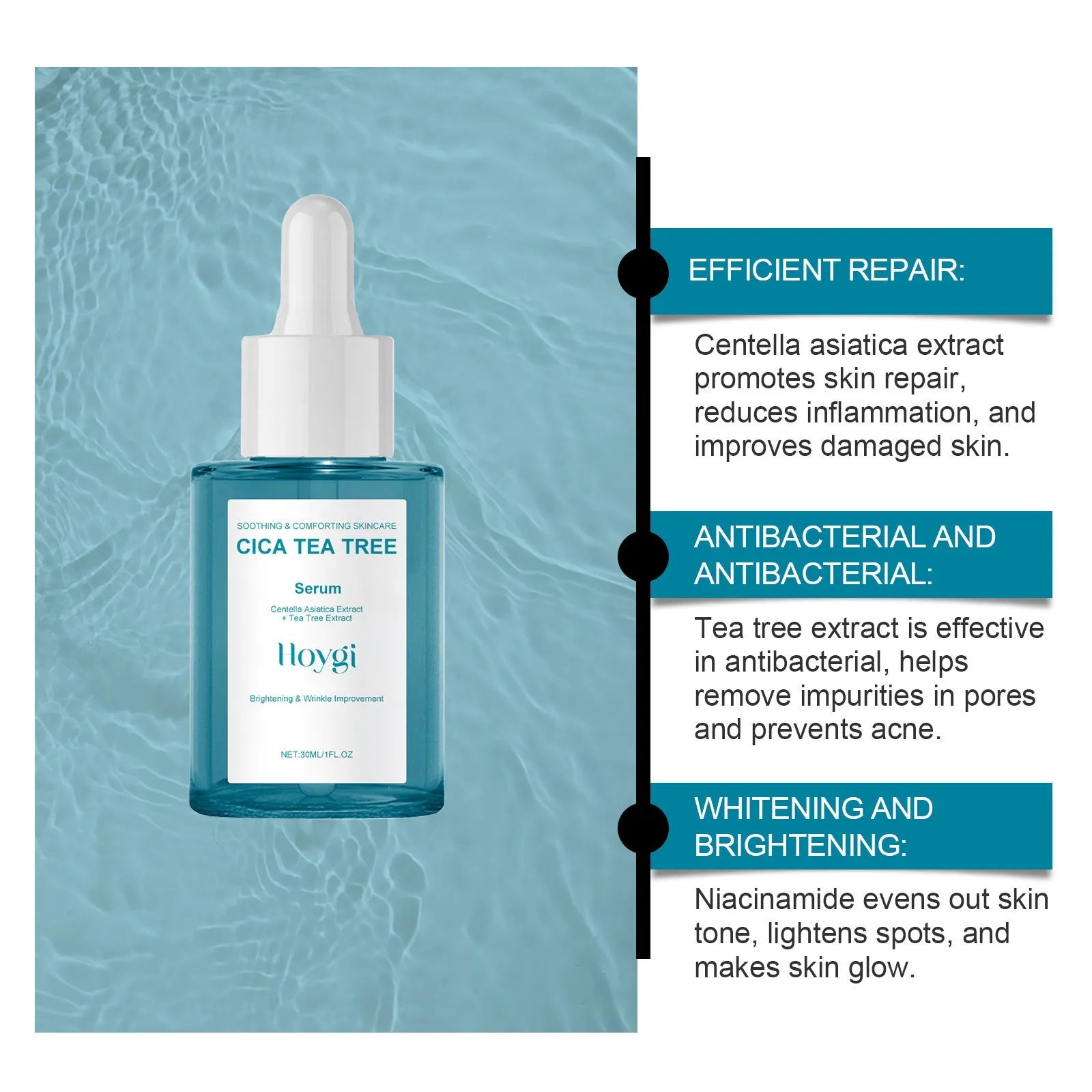 30ml bottle of Centella Asiatica Firming Care Solution for facial hydration and moisturising