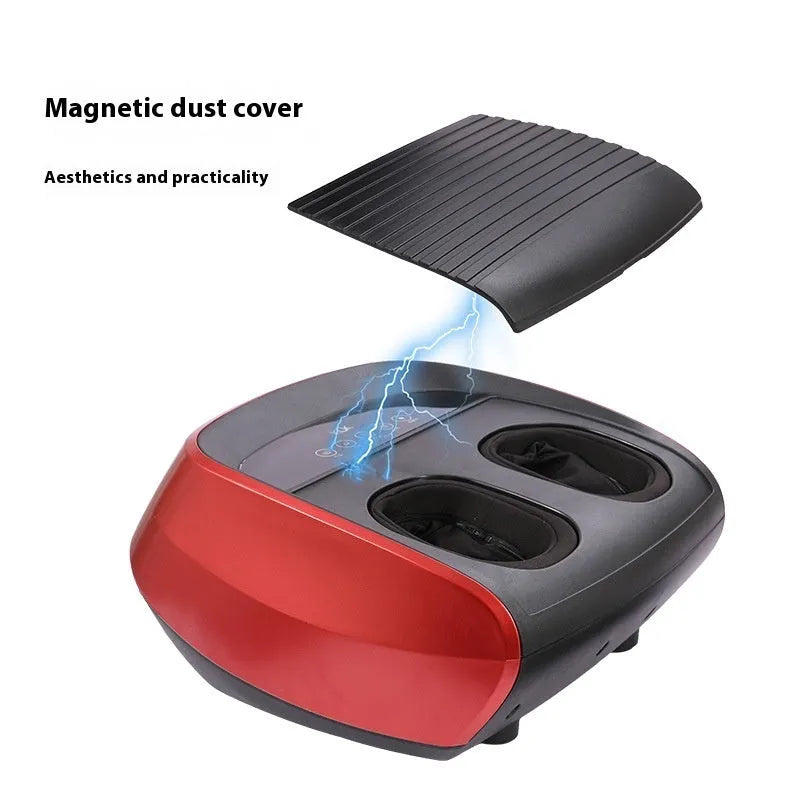 Flip automatic foot massager in black, red, or white colour with control panel.