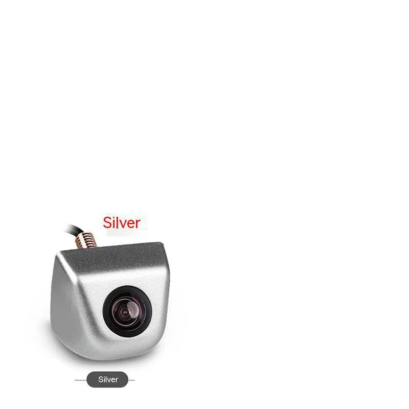 Black HD car rearview camera with screw mount and integrated cable for night vision reversing