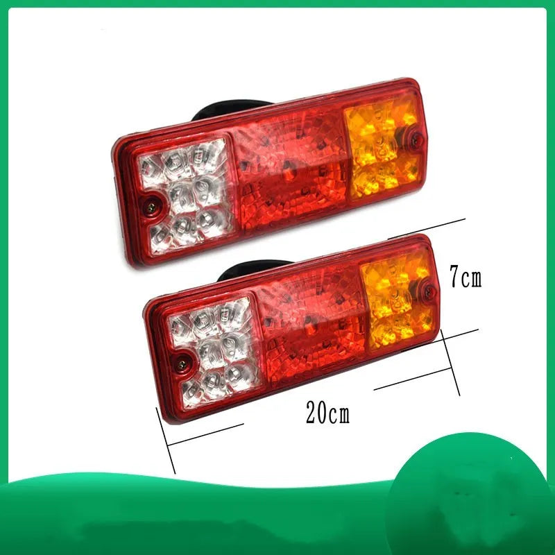 Black electric tricycle taillight replacement part measuring 200mm by 70mm