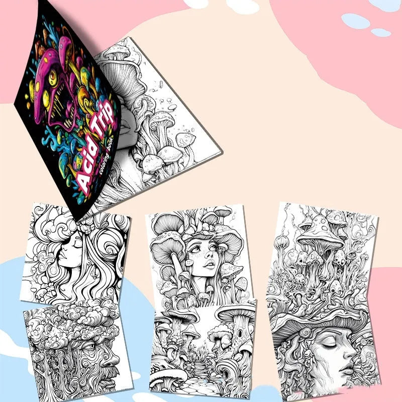 Acid tour colour paper painting book with 200mm length for drawing and art projects.