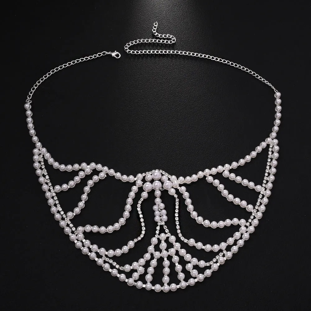 Geometric rhinestone mask with alloy patchwork design in silver or gold electroplated finish