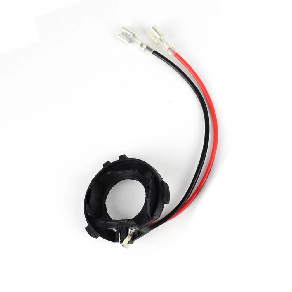 Black H7 LED headlight adapter bracket for Volkswagen Golf 5, MK5, GTI and Jetta conversion